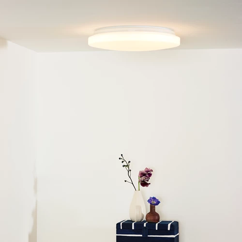 Lucide OTIS - Flush ceiling light - Ø 34 cm - LED - 1x24W 3000K - Opal - atmosphere 1